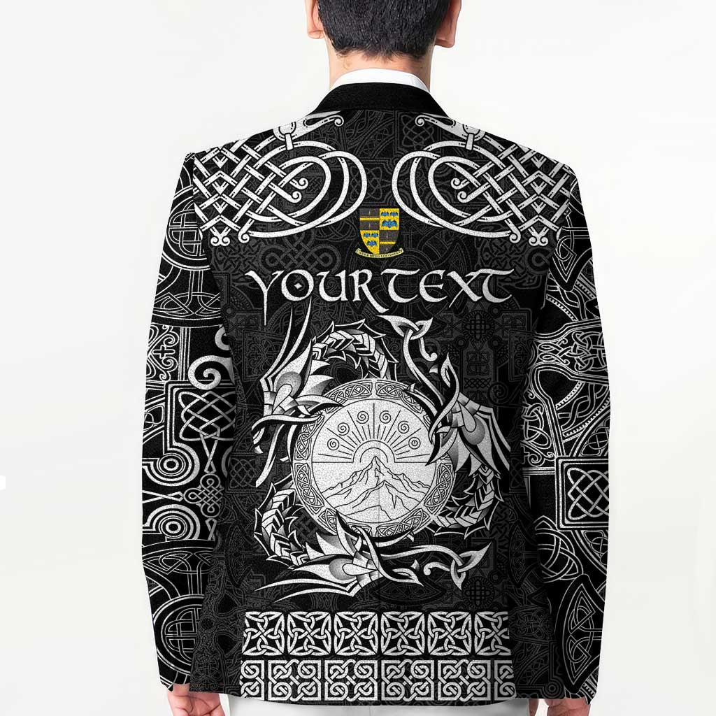 Personalized Brecknockshire Sir Frycheiniog Blazer Black Brecon Beacons Mountain Celtic-inspired - Wonder Print Shop