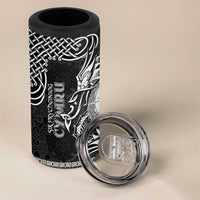 Personalized Brecknockshire Sir Frycheiniog 4 in 1 Can Cooler Tumbler Black Brecon Beacons Mountain Celtic-inspired - Wonder Print Shop