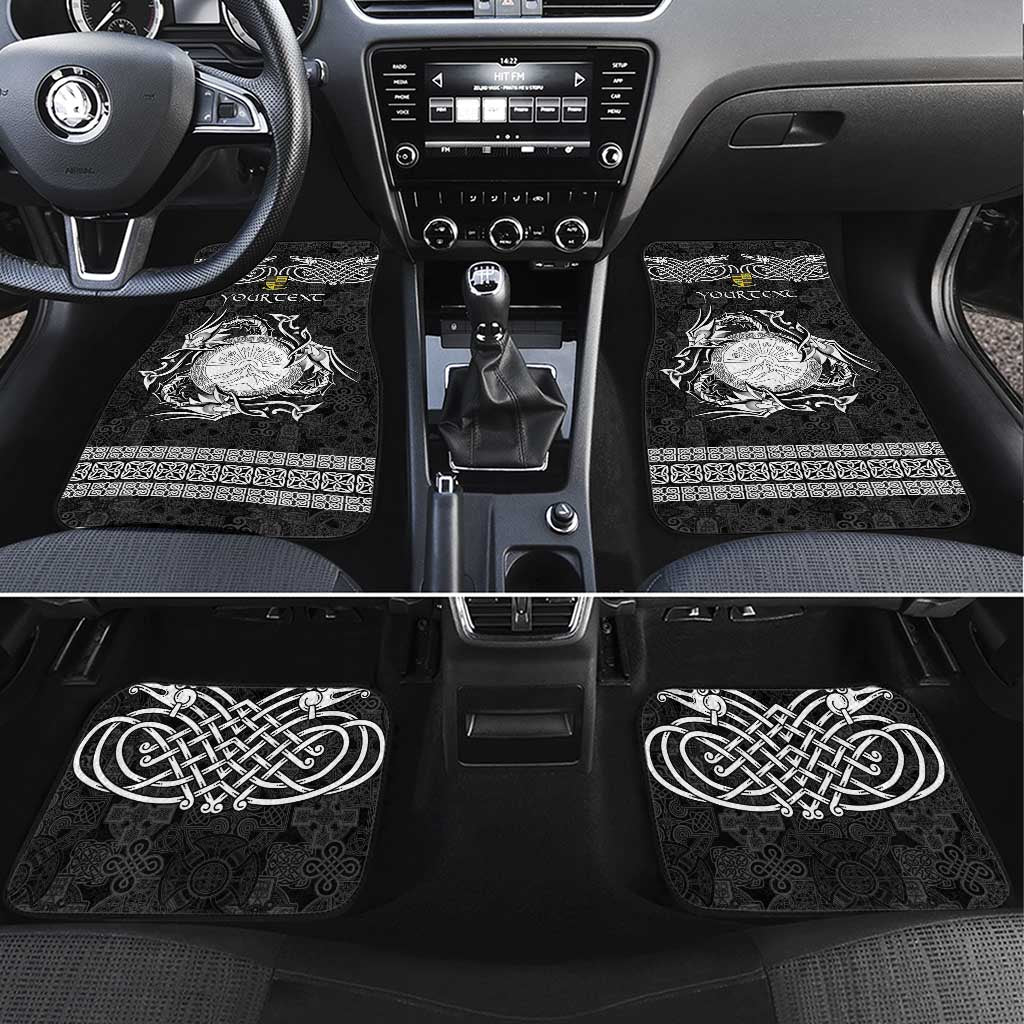 Personalized Brecknockshire Sir Frycheiniog Car Mats Black Brecon Beacons Mountain Celtic-inspired - Wonder Print Shop