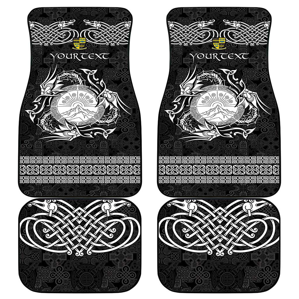Personalized Brecknockshire Sir Frycheiniog Car Mats Black Brecon Beacons Mountain Celtic-inspired - Wonder Print Shop