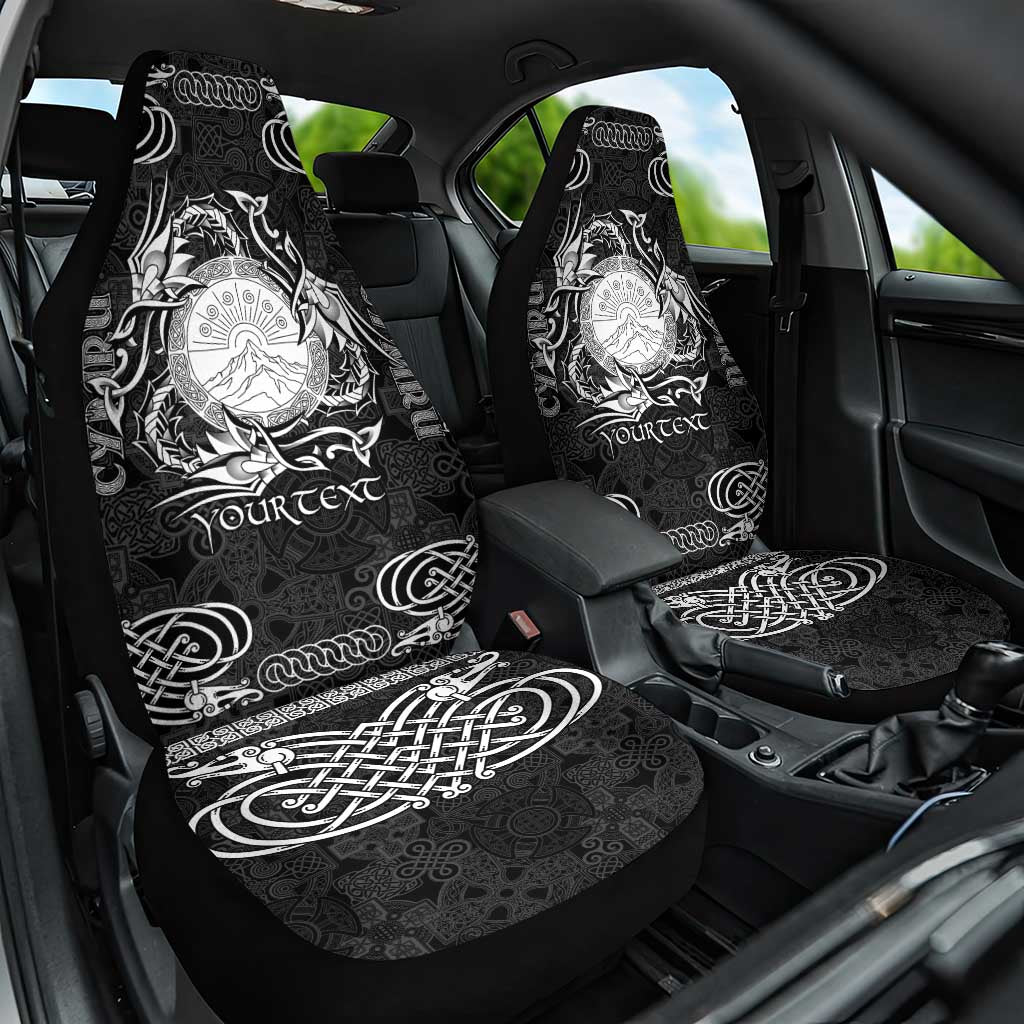 Personalized Brecknockshire Sir Frycheiniog Car Seat Cover Black Brecon Beacons Mountain Celtic-inspired - Wonder Print Shop