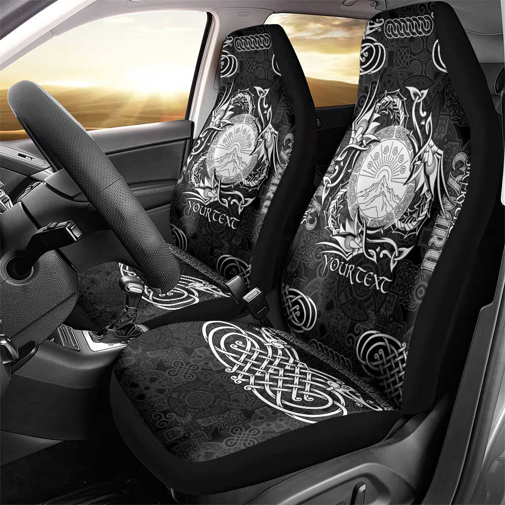 Personalized Brecknockshire Sir Frycheiniog Car Seat Cover Black Brecon Beacons Mountain Celtic-inspired - Wonder Print Shop