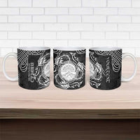 Personalized Brecknockshire Sir Frycheiniog Ceramic Mug Black Brecon Beacons Mountain Celtic-inspired - Wonder Print Shop