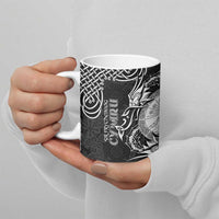 Personalized Brecknockshire Sir Frycheiniog Ceramic Mug Black Brecon Beacons Mountain Celtic-inspired - Wonder Print Shop