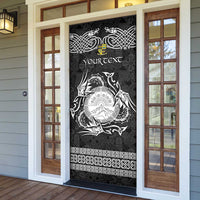 Personalized Brecknockshire Sir Frycheiniog Door Cover Black Brecon Beacons Mountain Celtic-inspired - Wonder Print Shop
