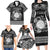 Personalized Brecknockshire Sir Frycheiniog Family Matching Long Sleeve Bodycon Dress and Hawaiian Shirt Black Brecon Beacons Mountain Celtic-inspired - Wonder Print Shop