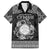 Personalized Brecknockshire Sir Frycheiniog Family Matching Long Sleeve Bodycon Dress and Hawaiian Shirt Black Brecon Beacons Mountain Celtic-inspired - Wonder Print Shop