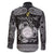 Personalized Brecknockshire Sir Frycheiniog Family Matching Long Sleeve Bodycon Dress and Hawaiian Shirt Black Brecon Beacons Mountain Celtic-inspired - Wonder Print Shop