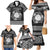 Personalized Brecknockshire Sir Frycheiniog Family Matching Mermaid Dress and Hawaiian Shirt Black Brecon Beacons Mountain Celtic-inspired - Wonder Print Shop