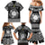 Personalized Brecknockshire Sir Frycheiniog Family Matching Mermaid Dress and Hawaiian Shirt Black Brecon Beacons Mountain Celtic-inspired - Wonder Print Shop