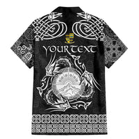 Personalized Brecknockshire Sir Frycheiniog Family Matching Mermaid Dress and Hawaiian Shirt Black Brecon Beacons Mountain Celtic-inspired - Wonder Print Shop