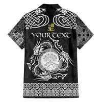 Personalized Brecknockshire Sir Frycheiniog Hawaiian Shirt Black Brecon Beacons Mountain Celtic-inspired - Wonder Print Shop