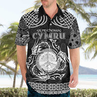 Personalized Brecknockshire Sir Frycheiniog Hawaiian Shirt Black Brecon Beacons Mountain Celtic-inspired - Wonder Print Shop