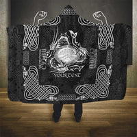 Personalized Brecknockshire Sir Frycheiniog Hooded Blanket Black Brecon Beacons Mountain Celtic-inspired - Wonder Print Shop