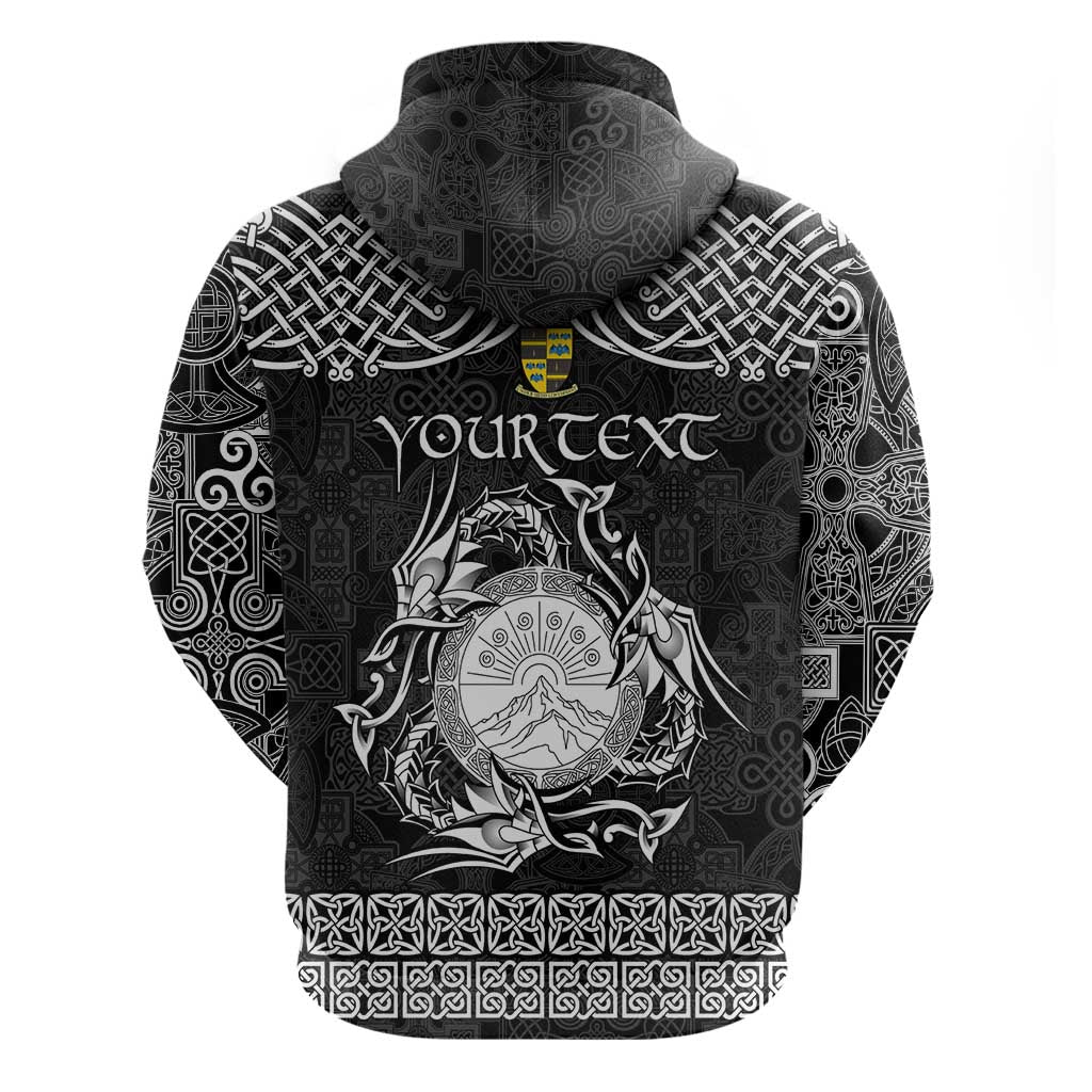 Personalized Brecknockshire Sir Frycheiniog Hoodie Black Brecon Beacons Mountain Celtic-inspired - Wonder Print Shop
