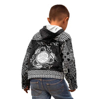 Personalized Brecknockshire Sir Frycheiniog Kid Hoodie Black Brecon Beacons Mountain Celtic-inspired - Wonder Print Shop