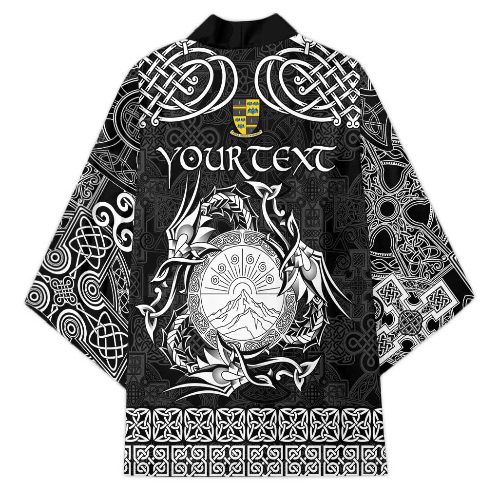 Personalized Brecknockshire Sir Frycheiniog Kimono Black Brecon Beacons Mountain Celtic-inspired - Wonder Print Shop