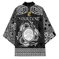 Personalized Brecknockshire Sir Frycheiniog Kimono Black Brecon Beacons Mountain Celtic-inspired - Wonder Print Shop