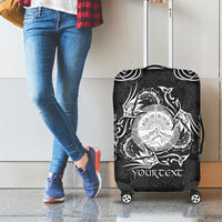 Personalized Brecknockshire Sir Frycheiniog Luggage Cover Black Brecon Beacons Mountain Celtic-inspired - Wonder Print Shop