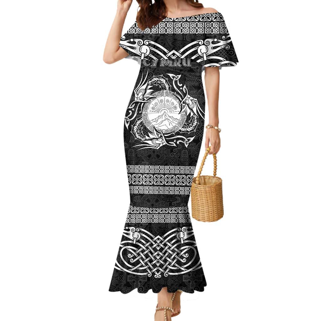 Personalized Brecknockshire Sir Frycheiniog Mermaid Dress Black Brecon Beacons Mountain Celtic-inspired - Wonder Print Shop