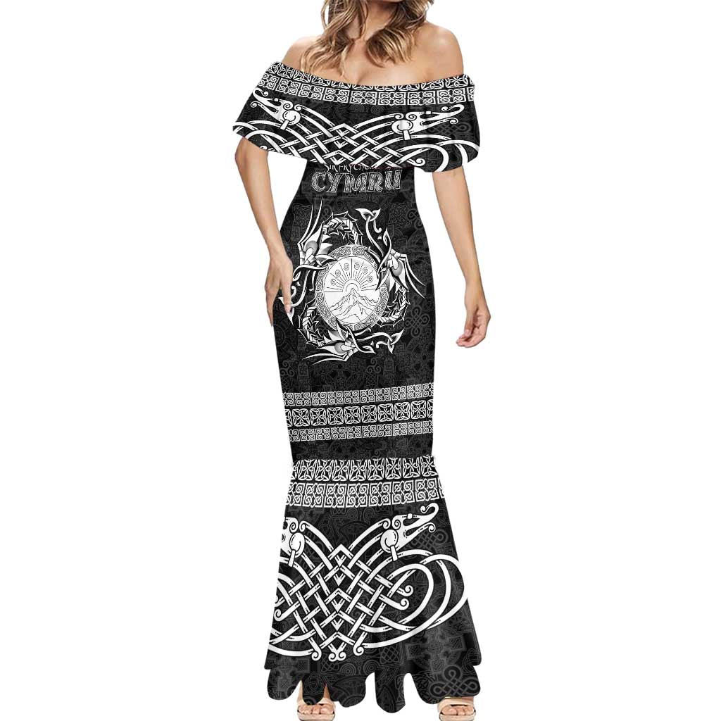 Personalized Brecknockshire Sir Frycheiniog Mermaid Dress Black Brecon Beacons Mountain Celtic-inspired - Wonder Print Shop