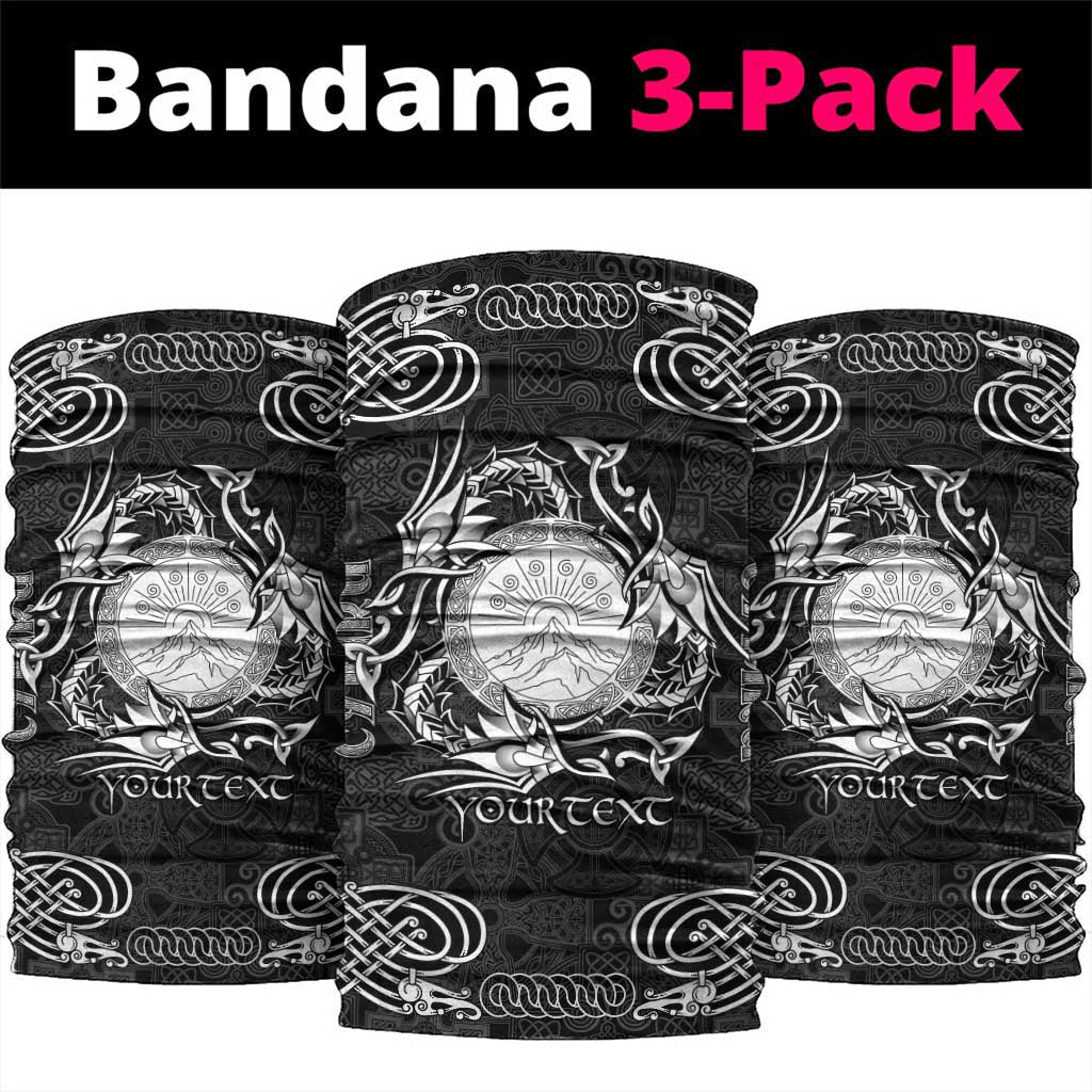 Personalized Brecknockshire Sir Frycheiniog Neck Gaiter Black Brecon Beacons Mountain Celtic-inspired - Wonder Print Shop