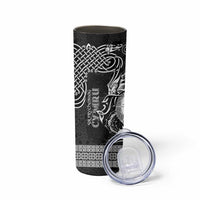 Personalized Brecknockshire Sir Frycheiniog Skinny Tumbler Black Brecon Beacons Mountain Celtic-inspired - Wonder Print Shop