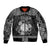 Personalized Brecknockshire Sir Frycheiniog Sleeve Zip Bomber Jacket Black Brecon Beacons Mountain Celtic-inspired - Wonder Print Shop