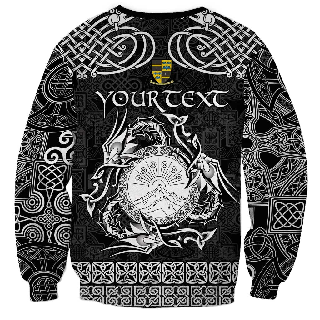 Personalized Brecknockshire Sir Frycheiniog Sweatshirt Black Brecon Beacons Mountain Celtic-inspired - Wonder Print Shop