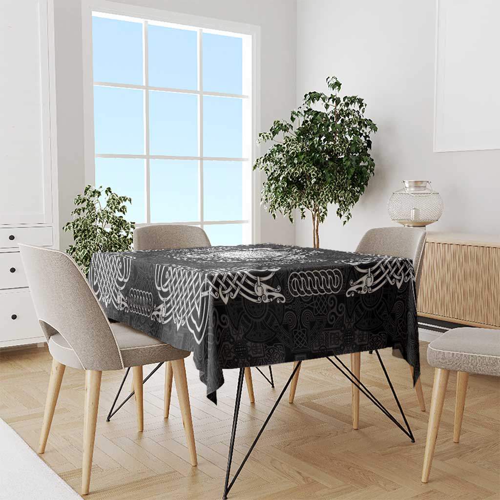 Personalized Brecknockshire Sir Frycheiniog Tablecloth Black Brecon Beacons Mountain Celtic-inspired - Wonder Print Shop