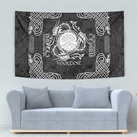 Personalized Brecknockshire Sir Frycheiniog Tapestry Black Brecon Beacons Mountain Celtic-inspired - Wonder Print Shop