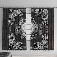 Personalized Brecknockshire Sir Frycheiniog Window Curtain Black Brecon Beacons Mountain Celtic-inspired - Wonder Print Shop