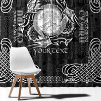 Personalized Brecknockshire Sir Frycheiniog Window Curtain Black Brecon Beacons Mountain Celtic-inspired - Wonder Print Shop