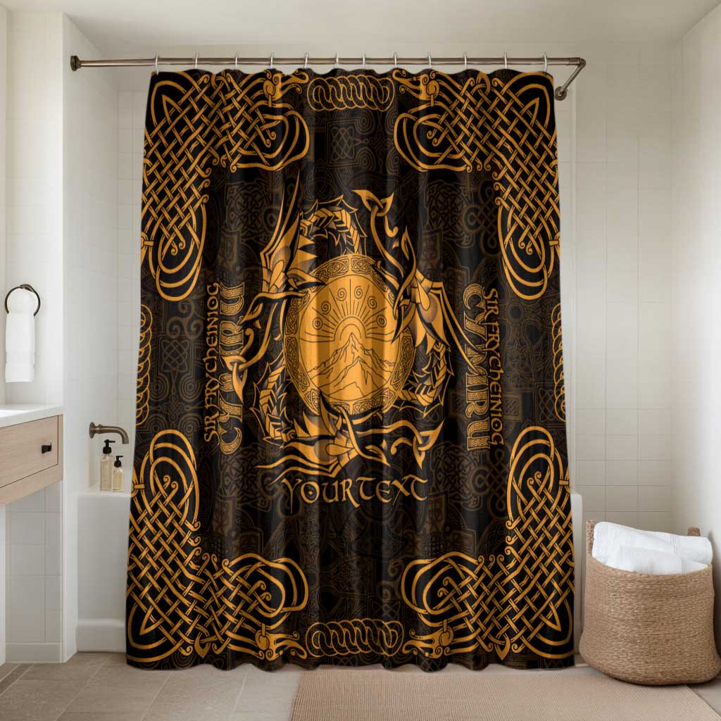 Personalized Brecknockshire Sir Frycheiniog Bathroom Set Gold Brecon Beacons Mountain Celtic-inspired - Wonder Print Shop