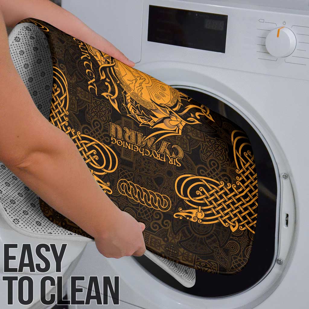 Personalized Brecknockshire Sir Frycheiniog Bathroom Set Gold Brecon Beacons Mountain Celtic-inspired - Wonder Print Shop