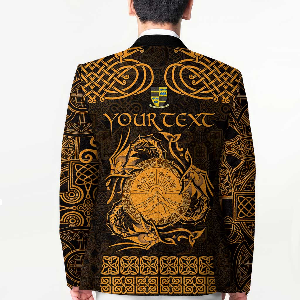 Personalized Brecknockshire Sir Frycheiniog Blazer Gold Brecon Beacons Mountain Celtic-inspired - Wonder Print Shop