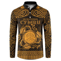 Personalized Brecknockshire Sir Frycheiniog Button Sweatshirt Gold Brecon Beacons Mountain Celtic-inspired - Wonder Print Shop