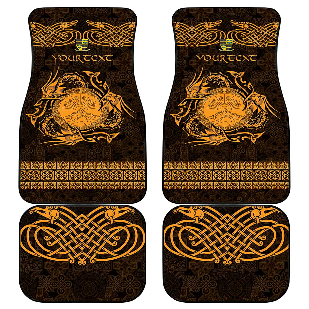 Personalized Brecknockshire Sir Frycheiniog Car Mats Gold Brecon Beacons Mountain Celtic-inspired - Wonder Print Shop