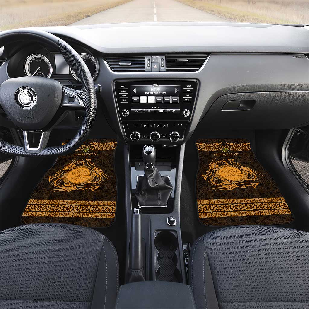 Personalized Brecknockshire Sir Frycheiniog Car Mats Gold Brecon Beacons Mountain Celtic-inspired - Wonder Print Shop