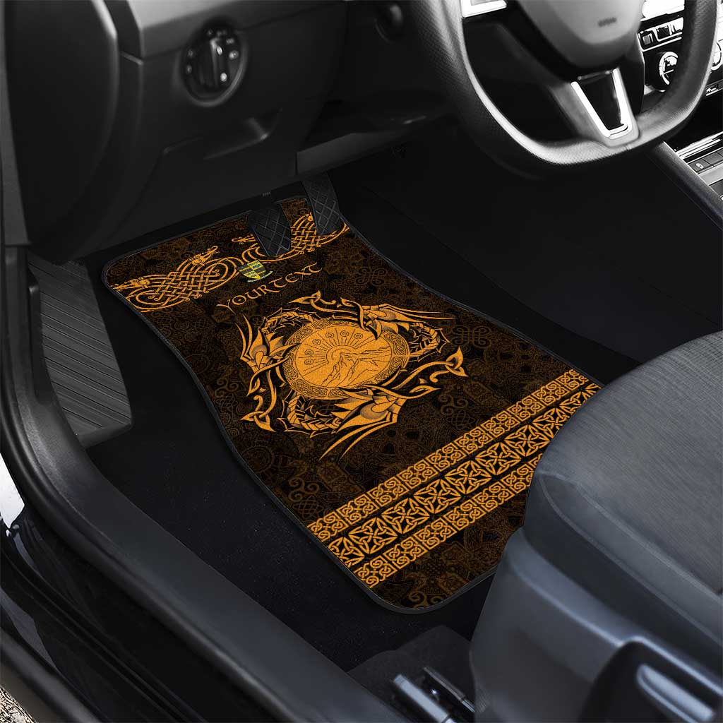 Personalized Brecknockshire Sir Frycheiniog Car Mats Gold Brecon Beacons Mountain Celtic-inspired - Wonder Print Shop