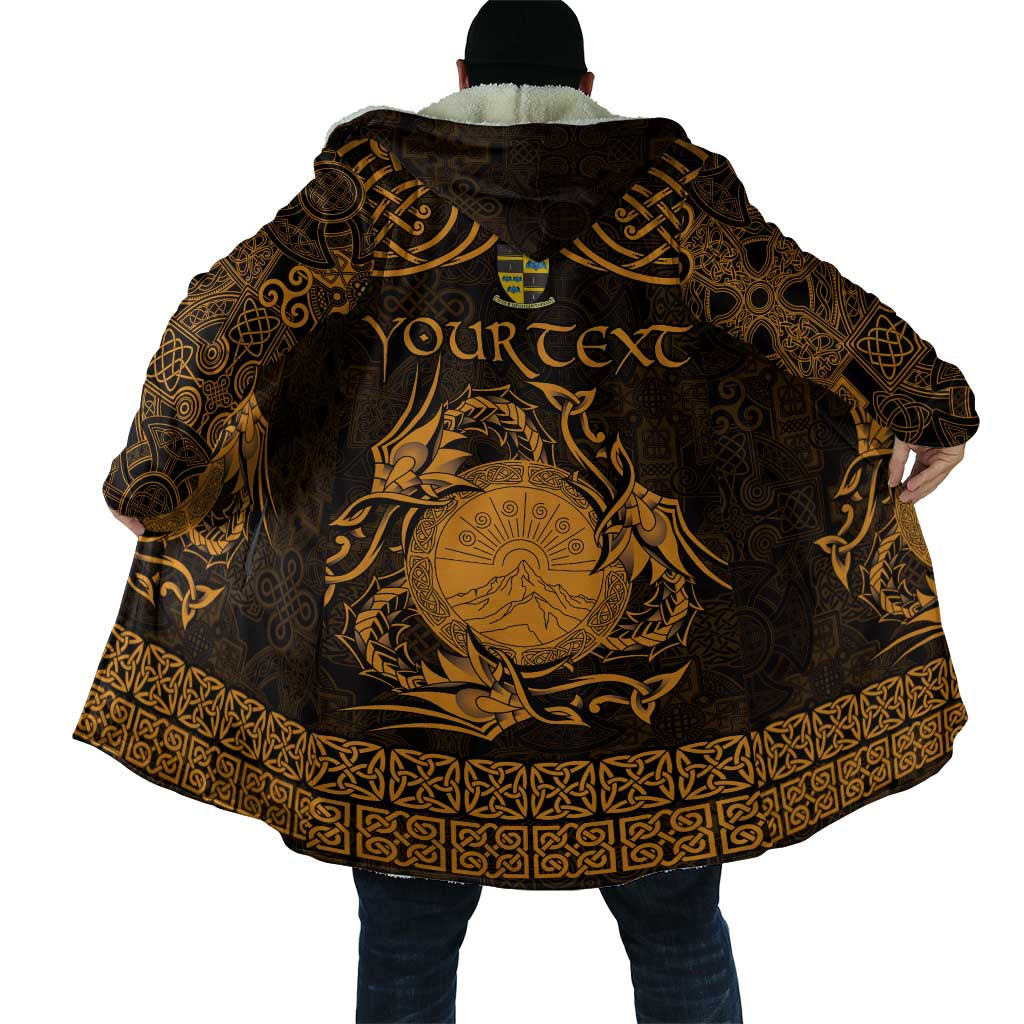 Personalized Brecknockshire Sir Frycheiniog Cloak Gold Brecon Beacons Mountain Celtic-inspired - Wonder Print Shop
