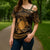 Personalized Brecknockshire Sir Frycheiniog Cross Shoulder Shirt Gold Brecon Beacons Mountain Celtic-inspired - Wonder Print Shop
