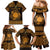 Personalized Brecknockshire Sir Frycheiniog Family Matching Mermaid Dress and Hawaiian Shirt Gold Brecon Beacons Mountain Celtic-inspired - Wonder Print Shop