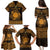 Personalized Brecknockshire Sir Frycheiniog Family Matching Puletasi and Hawaiian Shirt Gold Brecon Beacons Mountain Celtic-inspired - Wonder Print Shop