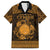 Personalized Brecknockshire Sir Frycheiniog Family Matching Summer Maxi Dress and Hawaiian Shirt Gold Brecon Beacons Mountain Celtic-inspired - Wonder Print Shop