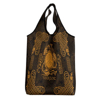 Personalized Brecknockshire Sir Frycheiniog Grocery Bag Gold Brecon Beacons Mountain Celtic-inspired - Wonder Print Shop