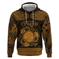 Personalized Brecknockshire Sir Frycheiniog Hoodie Gold Brecon Beacons Mountain Celtic-inspired - Wonder Print Shop
