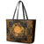 Personalized Brecknockshire Sir Frycheiniog Leather Tote Bag Gold Brecon Beacons Mountain Celtic-inspired - Wonder Print Shop