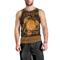 Personalized Brecknockshire Sir Frycheiniog Men Tank Top Gold Brecon Beacons Mountain Celtic-inspired - Wonder Print Shop