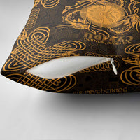 Personalized Brecknockshire Sir Frycheiniog Pillow Cover Gold Brecon Beacons Mountain Celtic-inspired - Wonder Print Shop